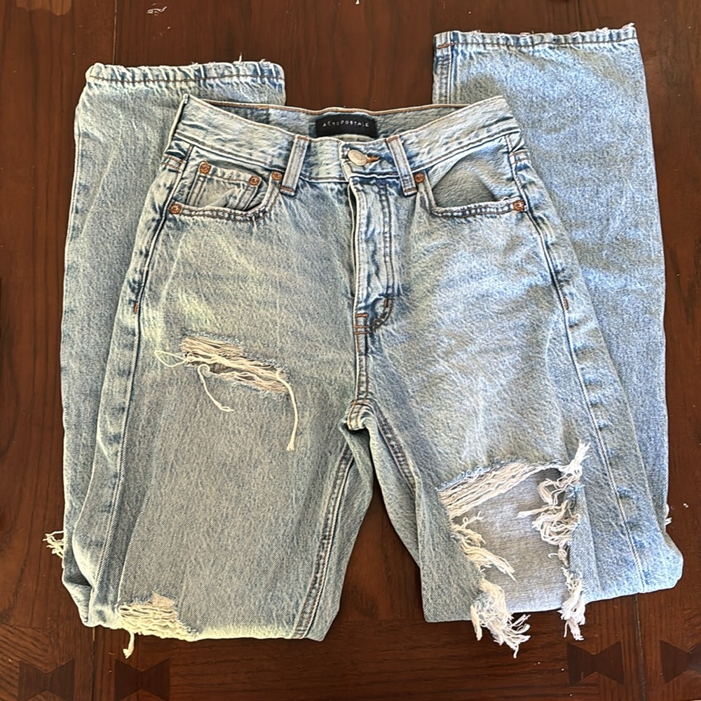 Aeropostale 90's Baggy Lightwashed Jean Size 00REG